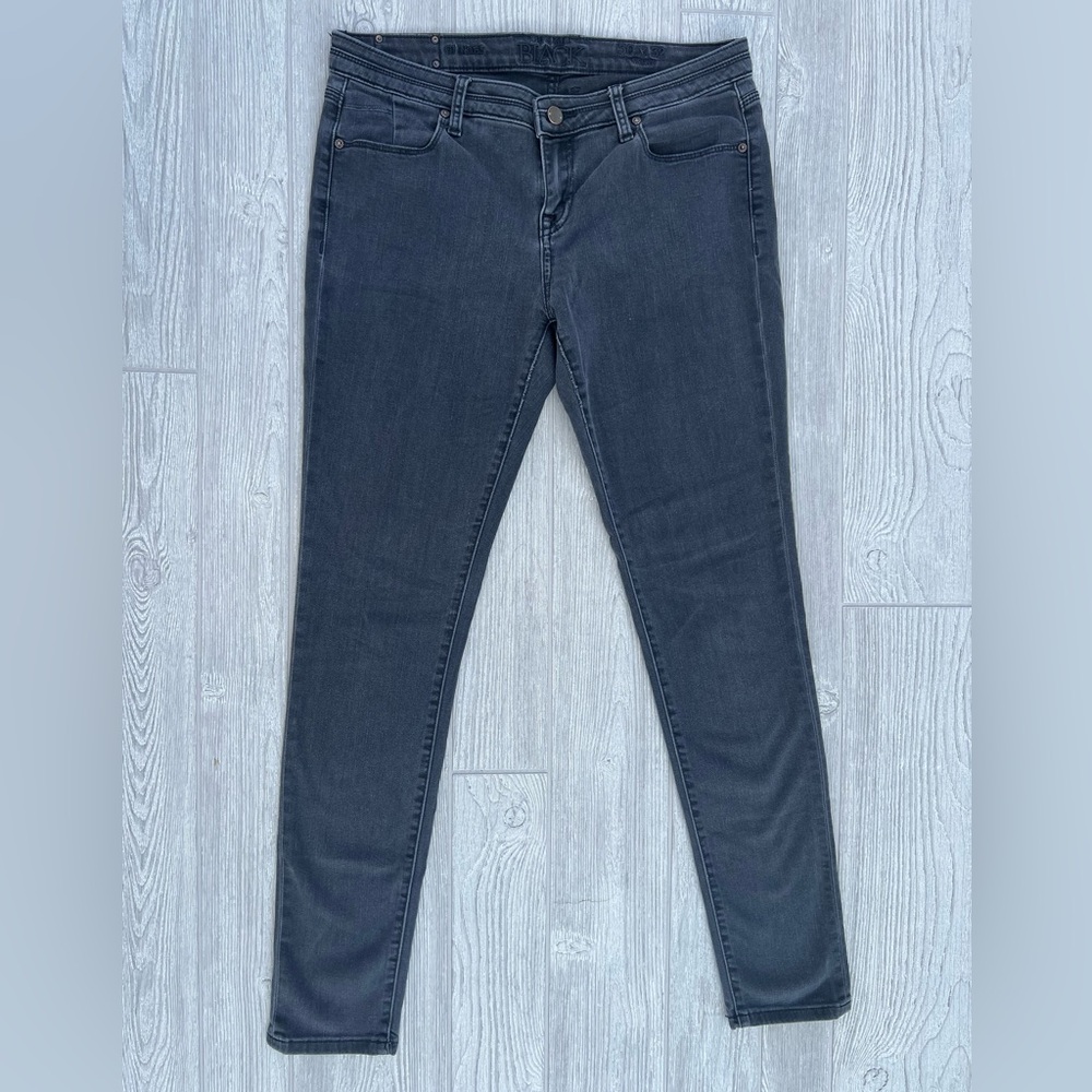 Buckle Black Washed Out Black Mid Rise Skinny Jeans Fit 53 Size 30x32